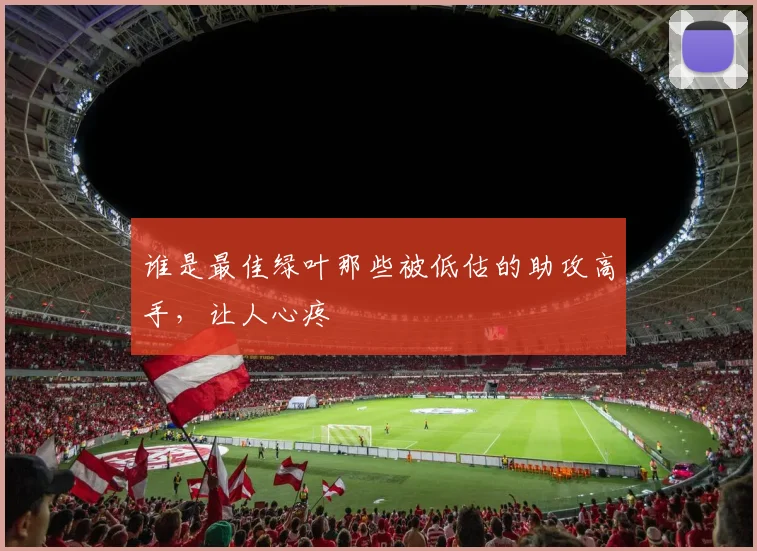 谁是最佳绿叶那些被低估的助攻高手，让人心疼